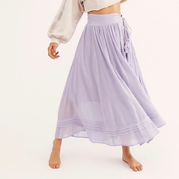 Nwt Free People Elsa Wrap Maxi Skirt 